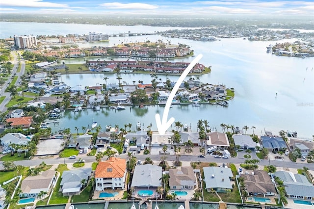 5 Marina Ter, Treasure Island, FL 33706 - aerial view of residential area featuring a large body of water
