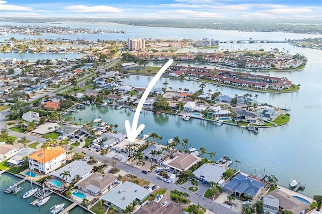 5 Marina Ter, Treasure Island, FL 33706 - aerial perspective of suburban area with a nearby body of water