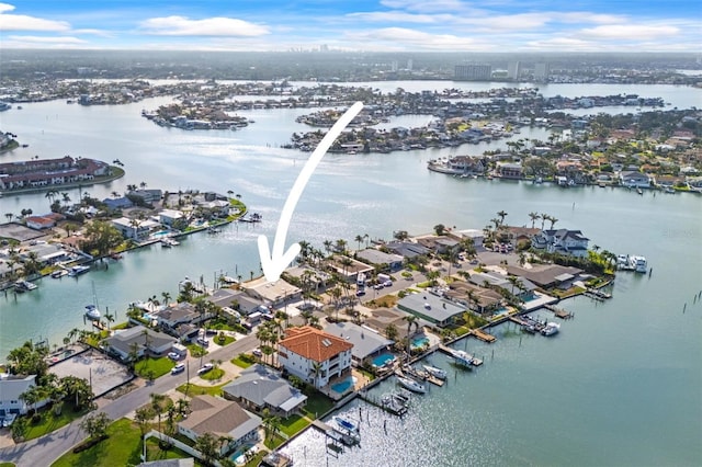5 Marina Ter, Treasure Island, FL 33706 - aerial view of residential area featuring a nearby body of water
