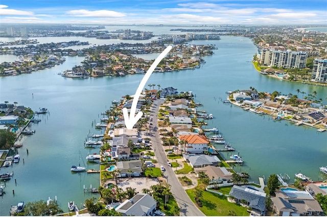 5 Marina Ter, Treasure Island, FL 33706 - view of urban area with numerous boat docks and a large body of water