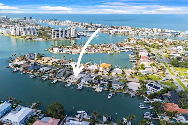 5 Marina Ter, Treasure Island, FL 33706 - drone / aerial view of a nearby body of water and a marina