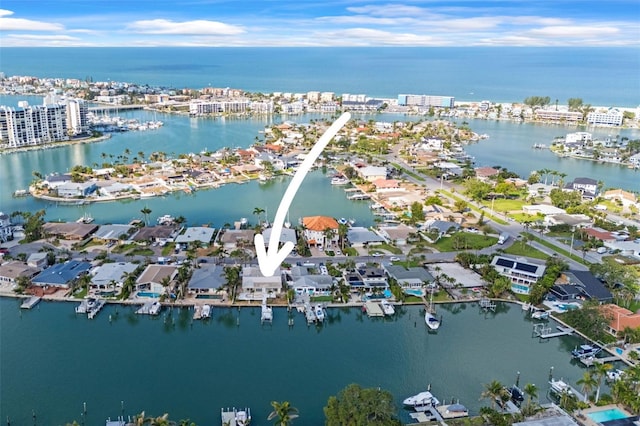 5 Marina Ter, Treasure Island, FL 33706 - aerial perspective of suburban area featuring a nearby body of water