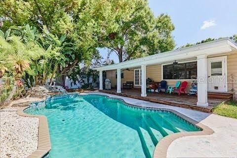 9802 N Oregon Ave, Tampa, FL 33612 - view of pool with a deck