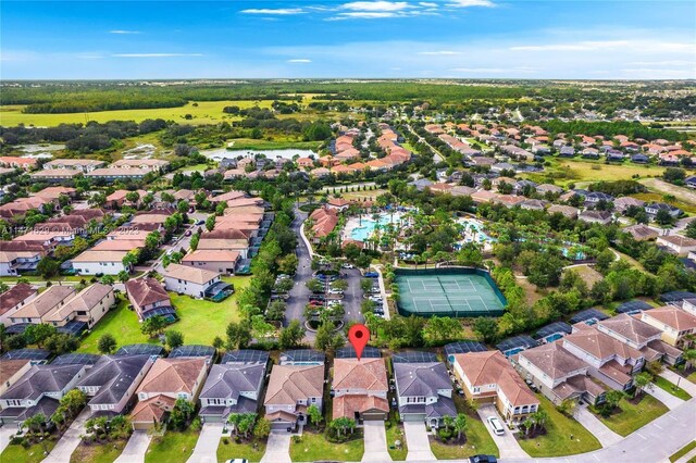 5247 Wildwood Way, Davenport, FL 33837 - aerial overview of property's location featuring nearby suburban area