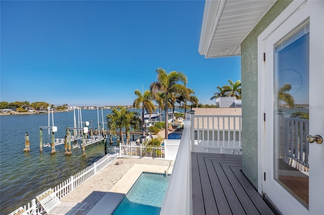 474 20th Ave, Indian Rocks Beach, FL 33785 - balcony featuring a water view and view of pool area