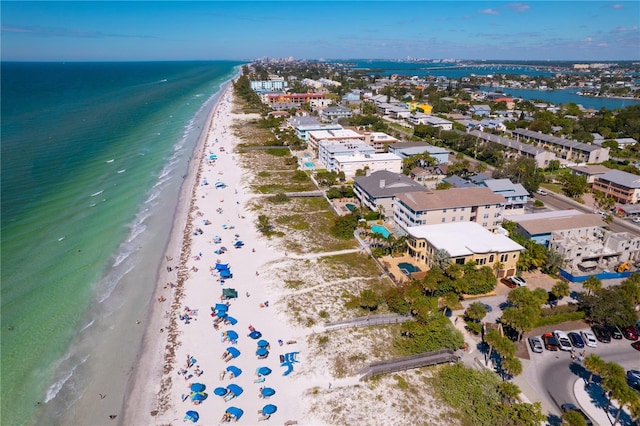 9484 Tara Cay Ct Unit 8, Seminole, FL 33776 - aerial view of property and surrounding area with waterfront with a beach