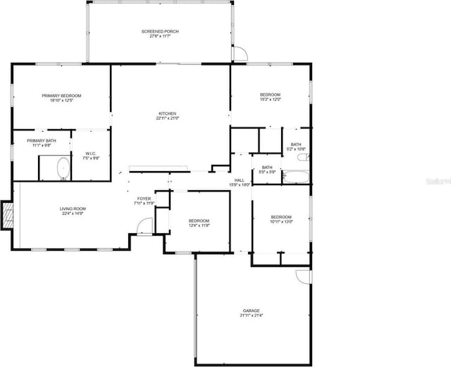 5215 Denver St NE, Saint Petersburg, FL 33703 - room layout
