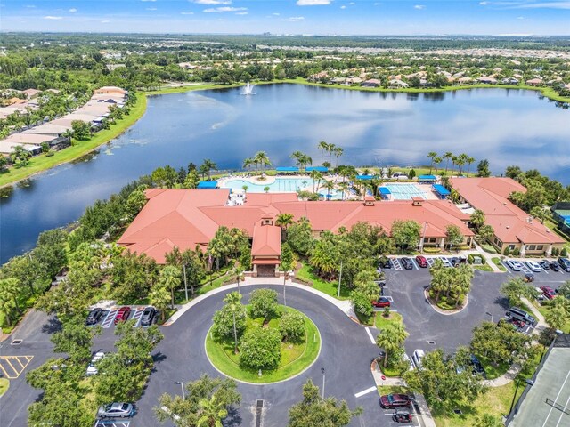 5009 Sandy Brook Cir, Wimauma, FL 33598 - drone / aerial view of a large body of water and a pool