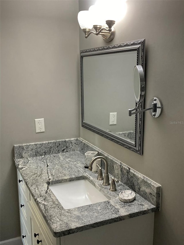 bathroom featuring vanity