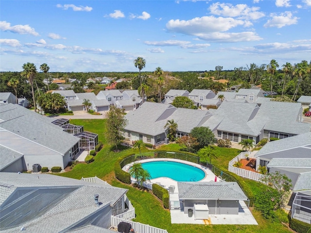 3520 51st Ave W, Bradenton, FL 34210 - aerial perspective of suburban area with a pool area