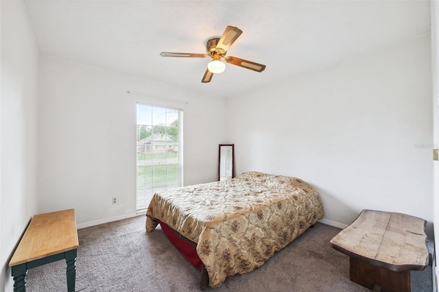 2013 Capri Rd, Valrico, FL 33594 - carpeted bedroom with baseboards and a ceiling fan