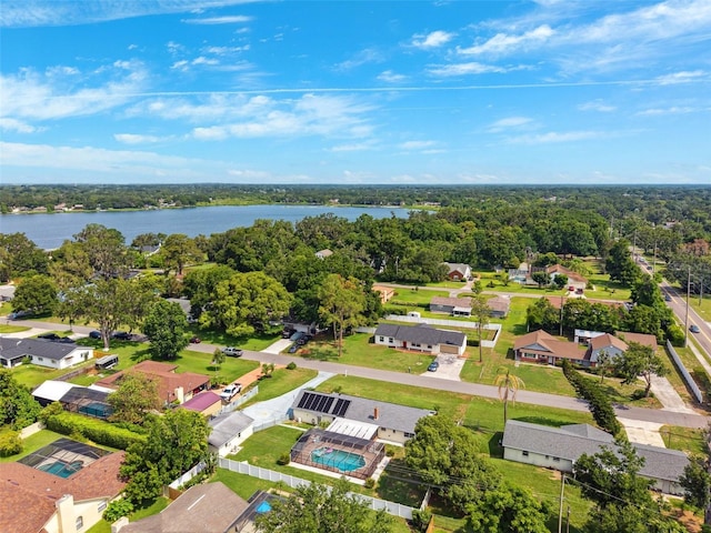 2013 Capri Rd, Valrico, FL 33594 - drone / aerial view of a nearby body of water and a pool area