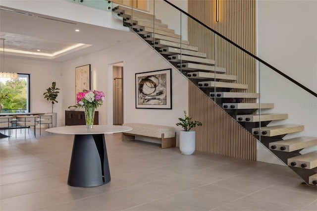 2902 S Beach Dr, Tampa, FL 33629 - lobby with stairs and recessed lighting