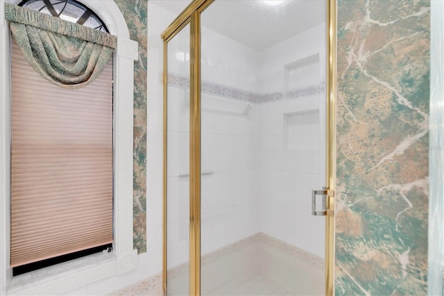 8827 Scout Lake Ct, New Port Richey, FL 34654 - full bathroom with a shower stall