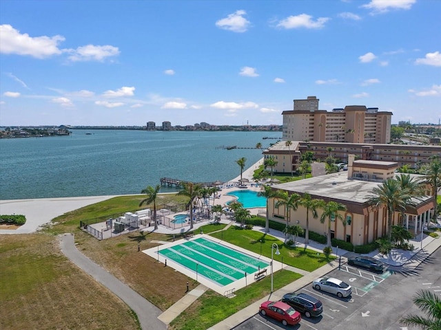 5130 Brittany Dr S Unit 604, Saint Petersburg, FL 33715 - view of urban area with a nearby body of water and a pool area
