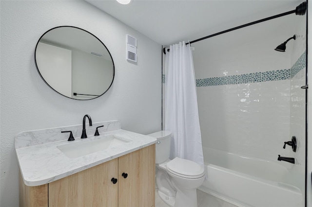 7050 Sunset Dr S Unit 1401, South Pasadena, FL 33707 - bathroom with shower / tub combo, toilet, and vanity