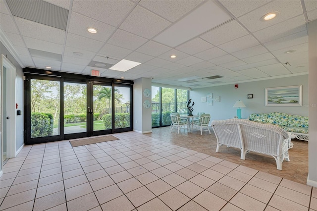 7050 Sunset Dr S Unit 1401, South Pasadena, FL 33707 - community lobby featuring a drop ceiling and recessed lighting