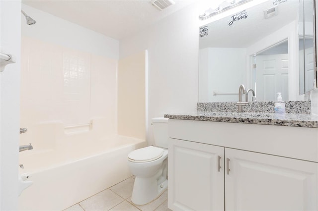 9524 Newdale Way Unit 101, Riverview, FL 33578 - full bathroom featuring tile patterned flooring, toilet, bathtub / shower combination, and vanity