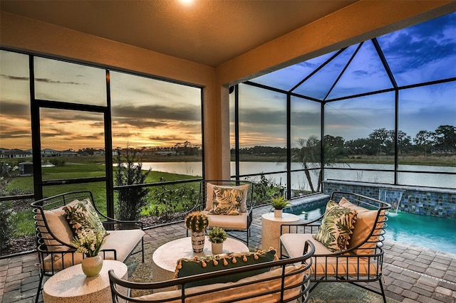 13726 Heartwood Way, Parrish, FL 34219 - sunroom with a water view