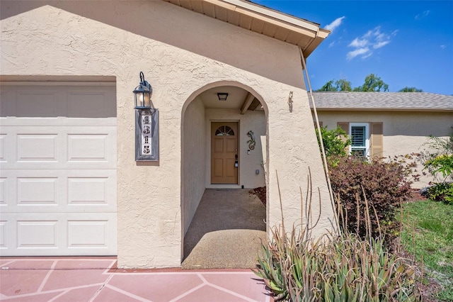 4315 Flexer Dr, Hernando Beach, FL 34607 - entrance to property featuring stucco siding