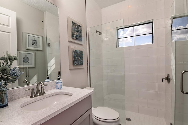 13722 Heartwood Way, Parrish, FL 34219 - full bathroom with a shower stall, vanity, and toilet