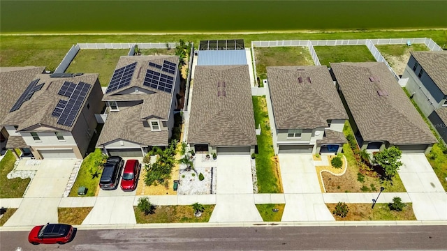 aerial perspective of suburban area