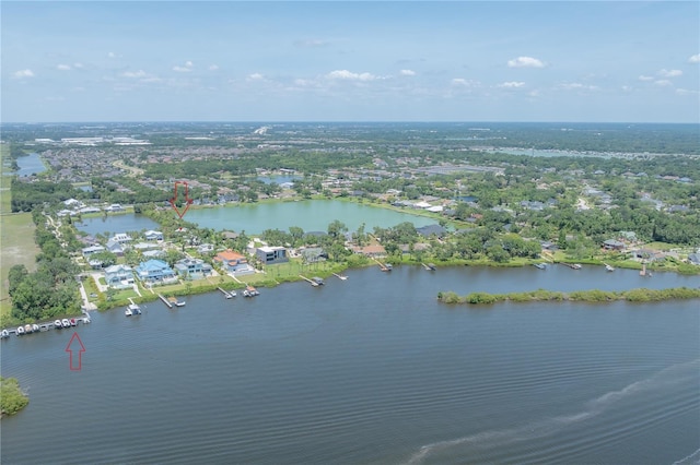 8927 Key W Island Way, Riverview, FL 33578 - aerial view of property and surrounding area featuring a large body of water