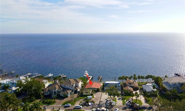3227 Bayshore Blvd NE, Saint Petersburg, FL 33703 - aerial view of property's location with nearby suburban area and a nearby body of water