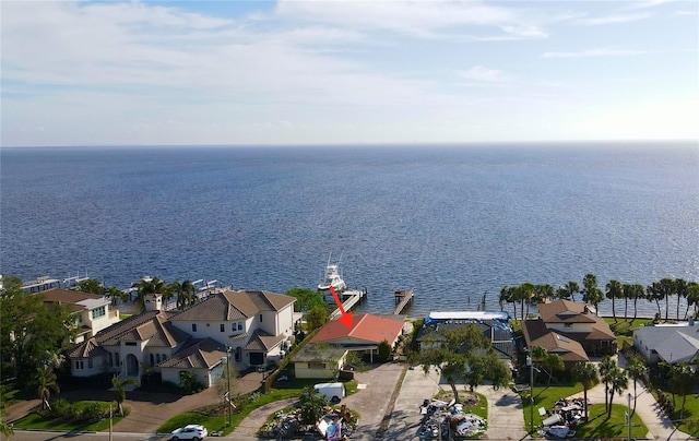 3227 Bayshore Blvd NE, Saint Petersburg, FL 33703 - aerial perspective of suburban area with a nearby body of water