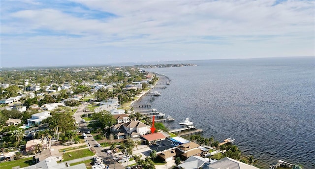 3227 Bayshore Blvd NE, Saint Petersburg, FL 33703 - aerial overview of property's location featuring nearby suburban area and a nearby body of water