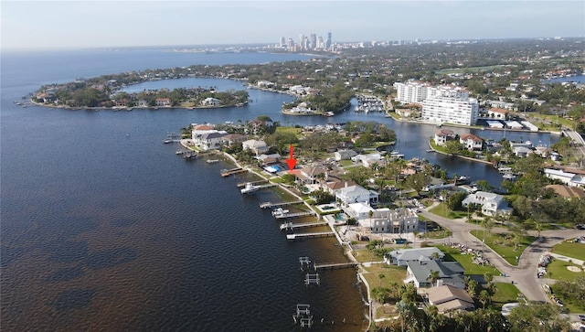 3227 Bayshore Blvd NE, Saint Petersburg, FL 33703 - view of property location featuring a large body of water and nearby urban area