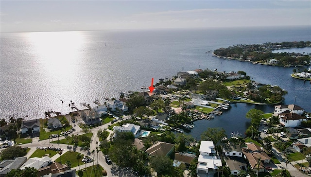 3227 Bayshore Blvd NE, Saint Petersburg, FL 33703 - view of property location featuring a large body of water and nearby suburban area