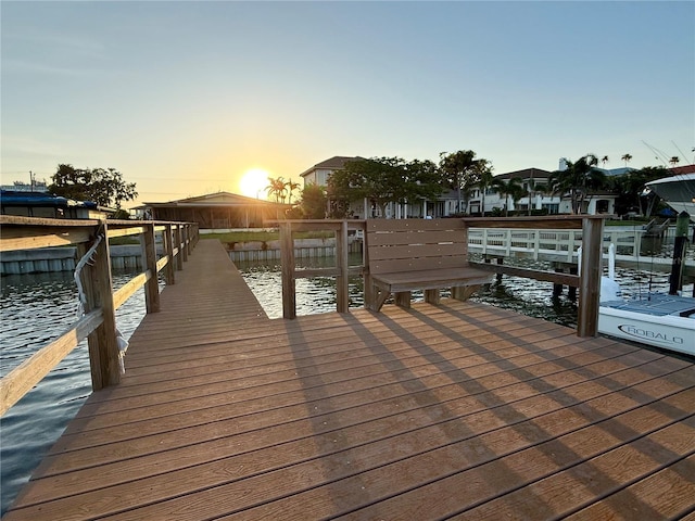 3227 Bayshore Blvd NE, Saint Petersburg, FL 33703 - dock area featuring a water view