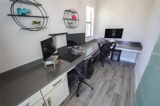 13103 Monach Isles Dr, Riverview, FL 33579 - office area featuring light wood-type flooring