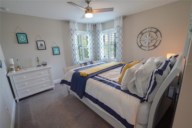 13103 Monach Isles Dr, Riverview, FL 33579 - carpeted bedroom with a ceiling fan and baseboards