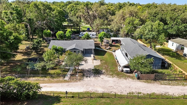 view from above of property