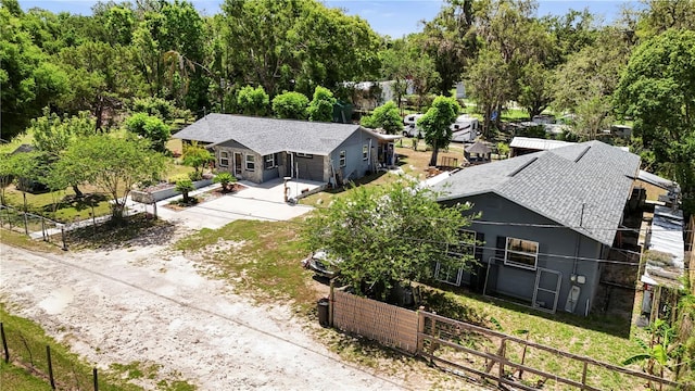 view from above of property