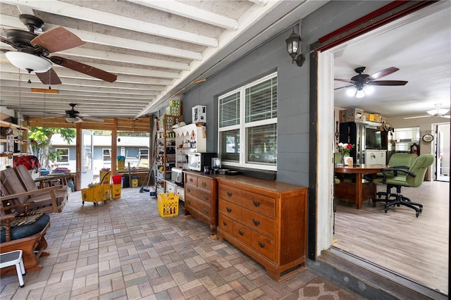 view of sunroom