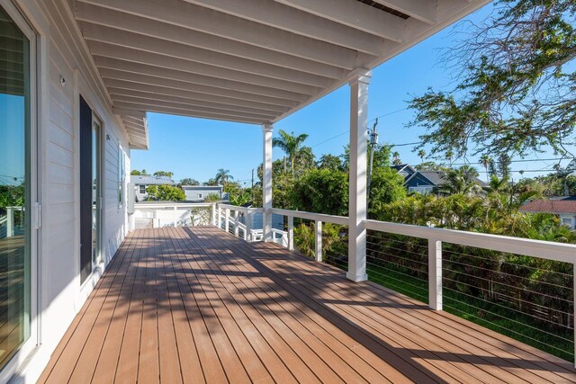 3752 Arkansas Ave NE, Saint Petersburg, FL 33703 - view of wooden terrace