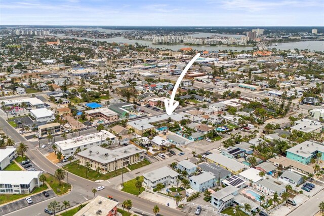 600 71st Ave Unit 18, St Pete Beach, FL 33706 - aerial view of property's location with a large body of water