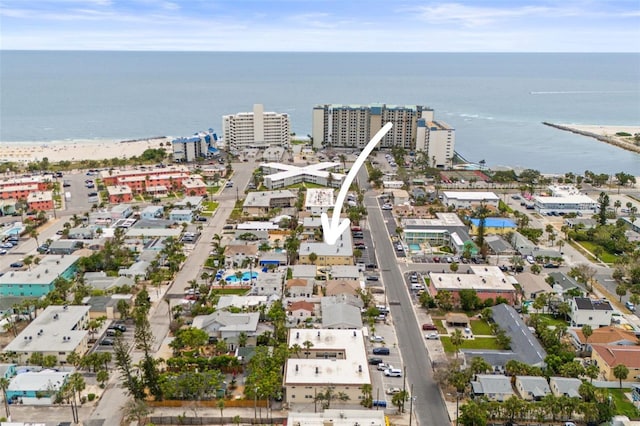600 71st Ave Unit 18, St Pete Beach, FL 33706 - aerial overview of property's location with a nearby body of water and nearby urban area