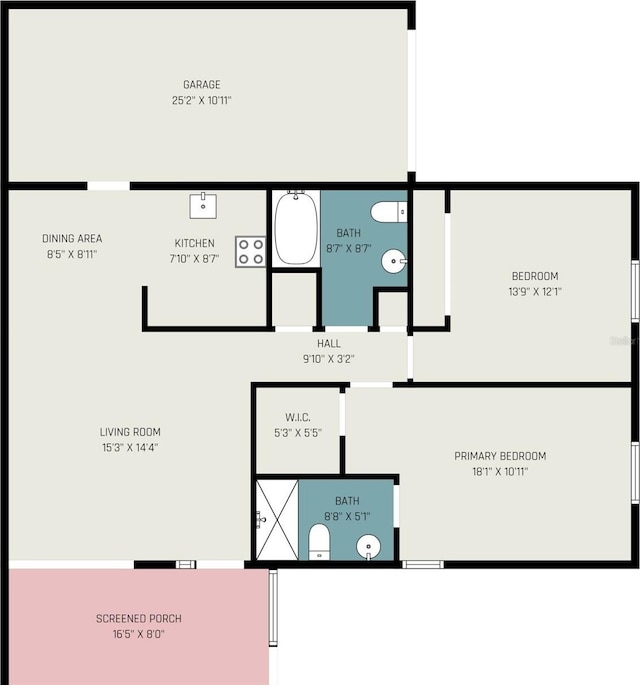 2770 Keats Ter Unit C, Palm Harbor, FL 34684 - room layout