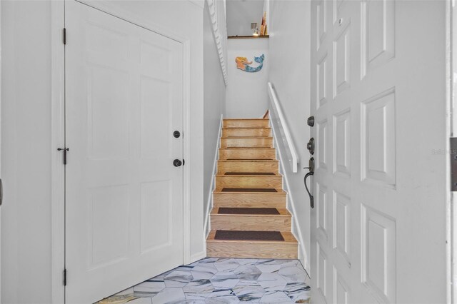 2665 Sequoia Ter Unit 306, Palm Harbor, FL 34683 - stairs with marble finish floors