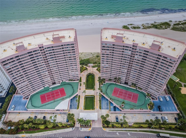 1340 Gulf Blvd Unit 16A, Clearwater Beach, FL 33767 - aerial view of expansive beach