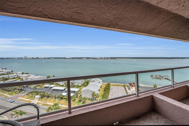 1340 Gulf Blvd Unit 16A, Clearwater Beach, FL 33767 - balcony featuring a water view