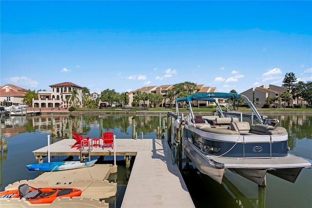 2817 Seabreeze Dr S, Gulfport, FL 33707 - dock with a water view and a residential view