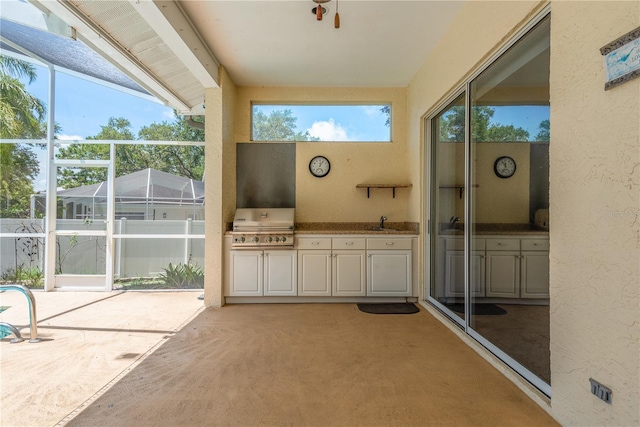 627 Belted Kingfisher Dr N, Palm Harbor, FL 34683 - unfurnished sunroom with a sink
