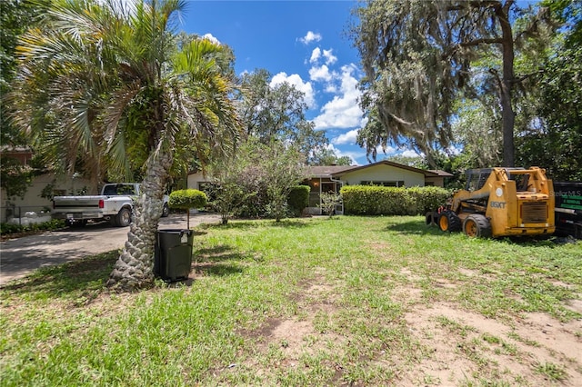 28 N Edinburgh Dr, Inverness, FL 34450 - view of green lawn with concrete driveway
