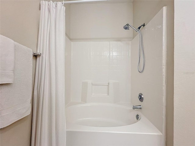 2724 Via Murano Unit 615, Clearwater, FL 33764 - bathroom featuring shower / bathtub combination with curtain