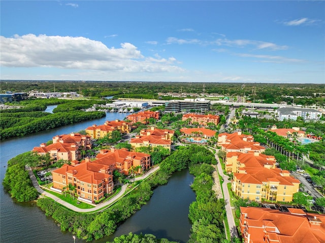2724 Via Murano Unit 615, Clearwater, FL 33764 - aerial view of a nearby body of water and a tree filled landscape